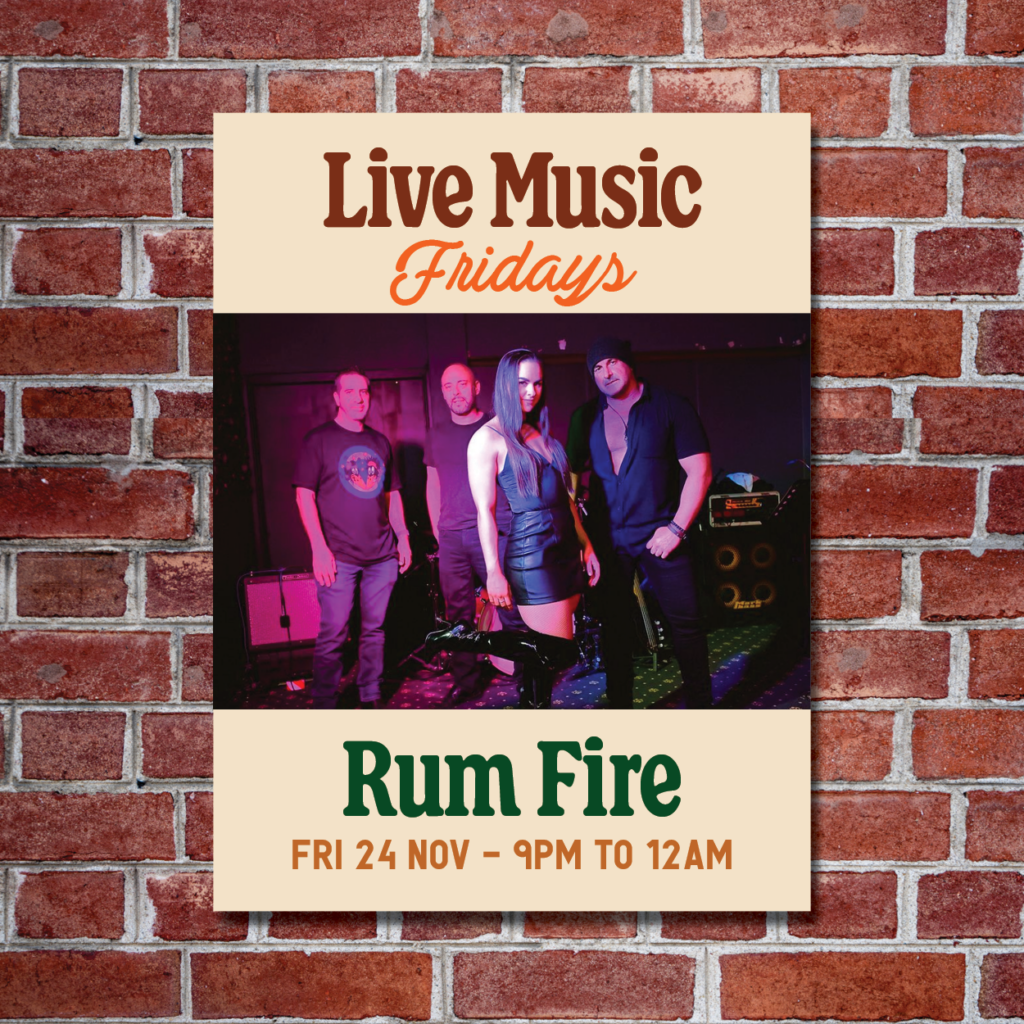 LIVE MUSIC FRIDAY • Rum Fire The Sherwood