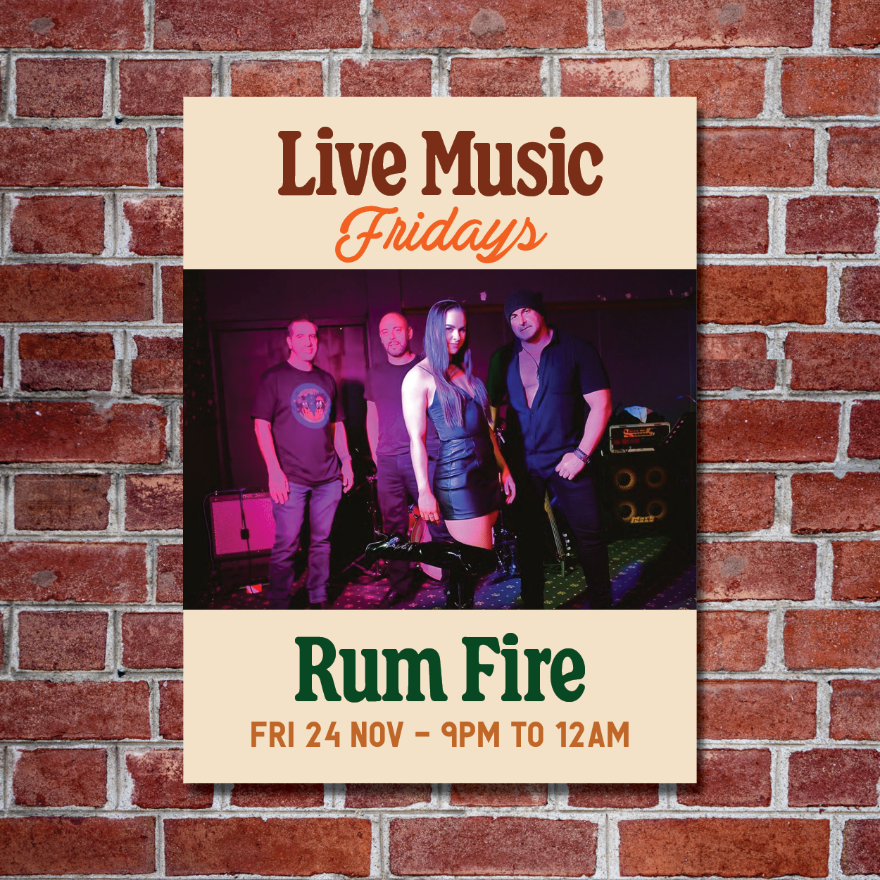 LIVE MUSIC FRIDAY • Rum Fire