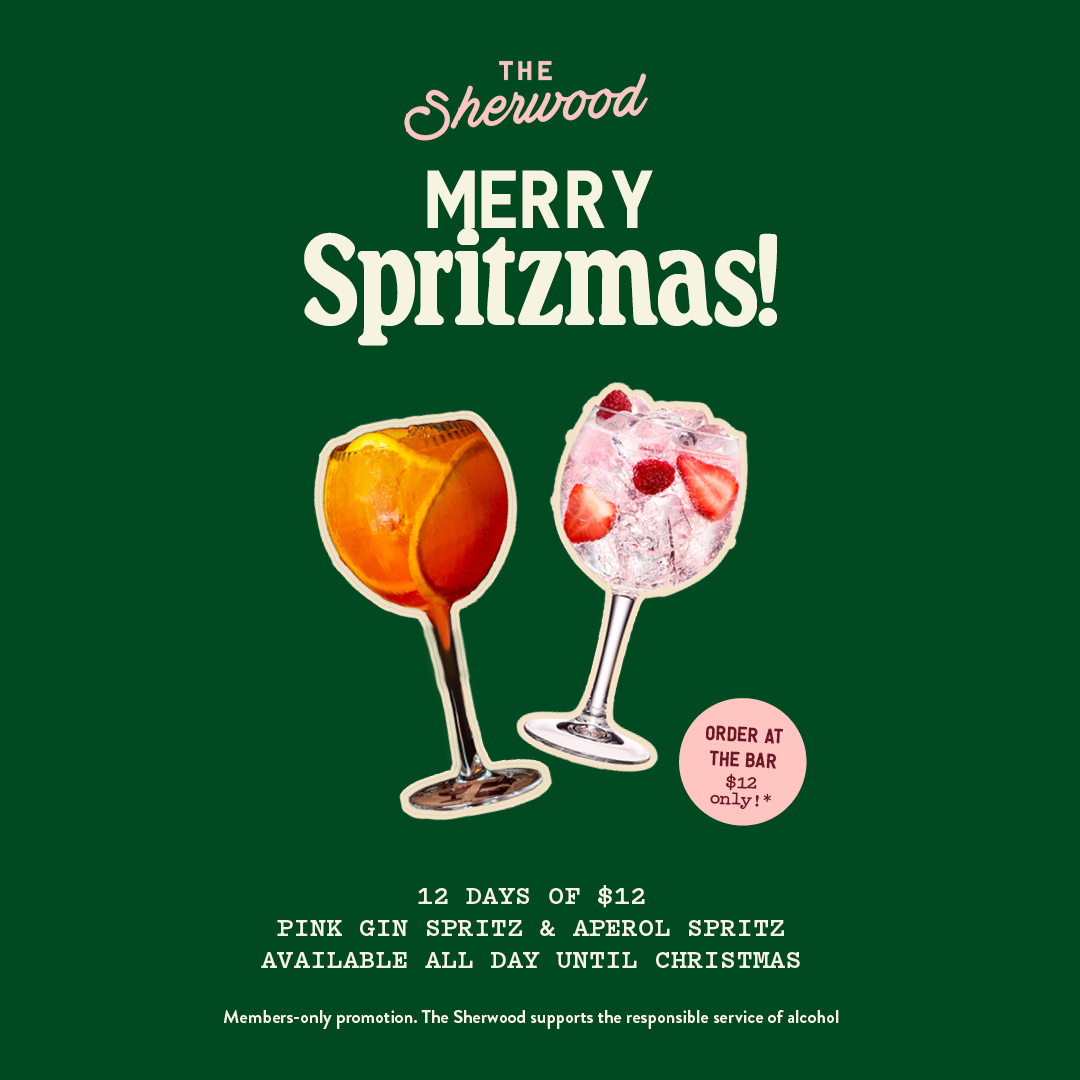 MERRY SPRITZMAS – 12 Days of $12 Pink Gin & Aperol Spritz