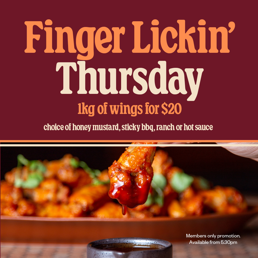 FINGER LICKIN’ THURSDAY • DINNER SPECIAL