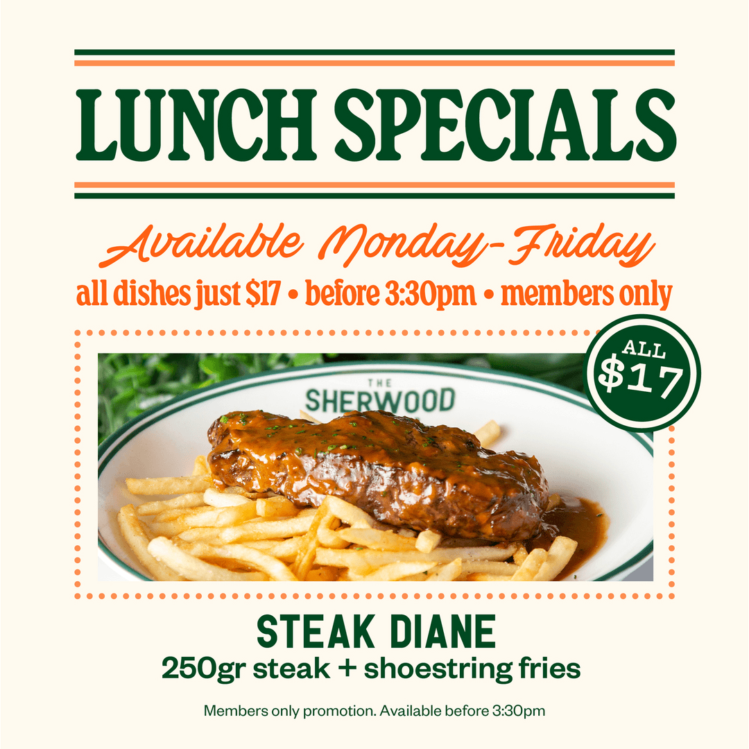 $17 LUNCH SPECIALS • MONDAY to FRIDAY